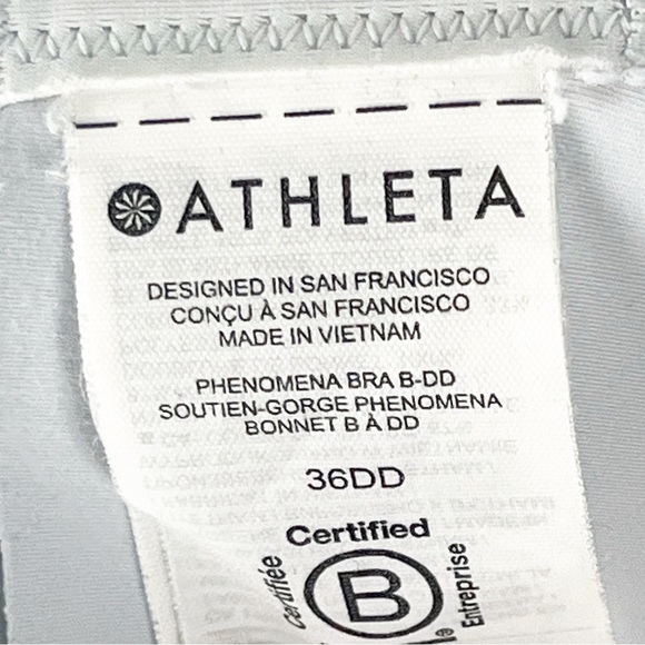 ATHLETA Phenomena Adjustable Cross Straps Sports Bra, Size 36DD - Picture 3 of 10